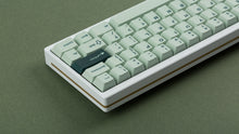 Load image into Gallery viewer, Cherry Sage on a white keyboard zoomed in on right back