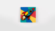 Load image into Gallery viewer, Panel Rocket Pin Enamel Fastener with card backing