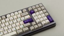 Load image into Gallery viewer, Cherry Spellbook on a gray keyboard zoomed in on right