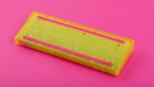 Load image into Gallery viewer, yellow tfue edition case with keycaps bottom view