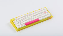Load image into Gallery viewer, yellow tfue edition case with keycaps angled