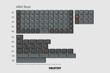 Load image into Gallery viewer, render of GMK Oblivion V3.1 40bit base kit